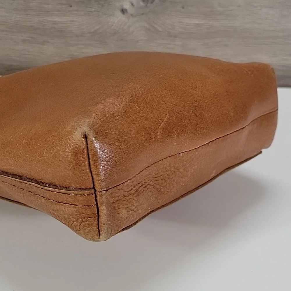 Madewell Small Classic Brown Leather Tote Bag